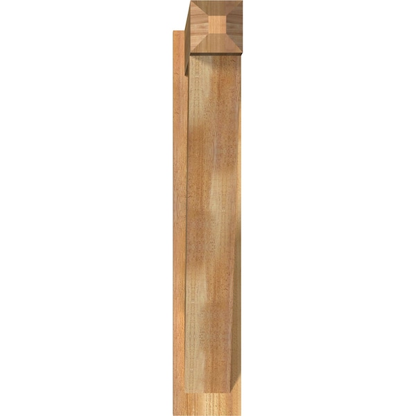 Traditional Rough Sawn Craftsman Outlooker, Western Red Cedar, 6W X 26D X 34H